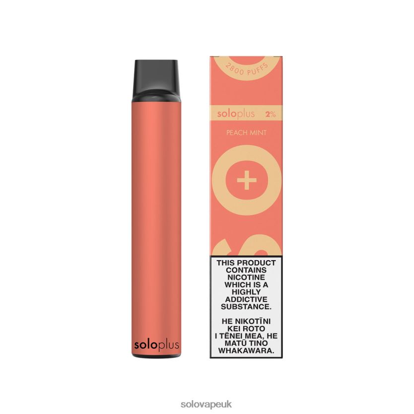 Solo Plus Disposable Vape Peach Mint 84T28423 | Solo Disposable Vape